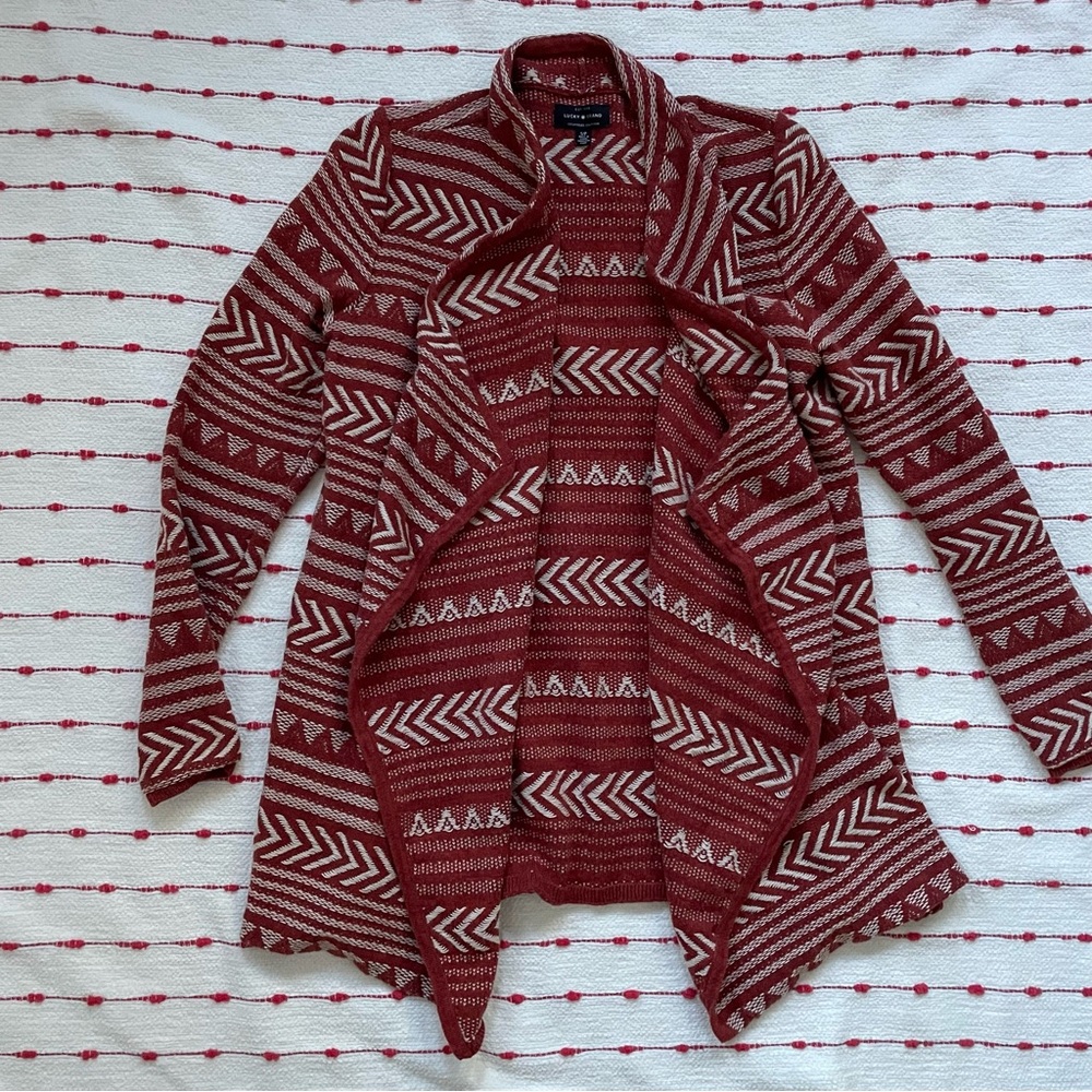 Lucky Brand Women’s Geometric Print Sweater Size Small